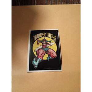 1983 General Mills Zero Hero Trading Card Sticker Card Vintage 46 Thunder Thighs